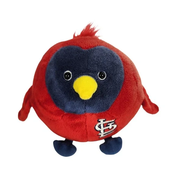 St Louis Cardinals MLB Plush Bird Mascot Red Round Rocket USA 2009 STL Logo 5.5" - Picture 2 of 7